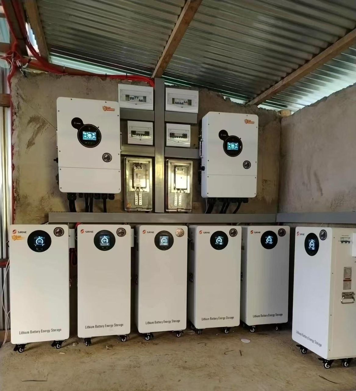 lithium ion batteries with hybrid inverters